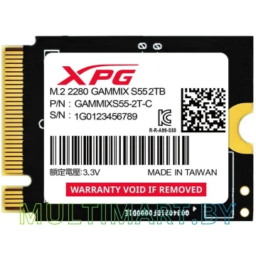 SSD диск ADATA XPG Gammix S55 2TB (SGAMMIXS55-2T-C)